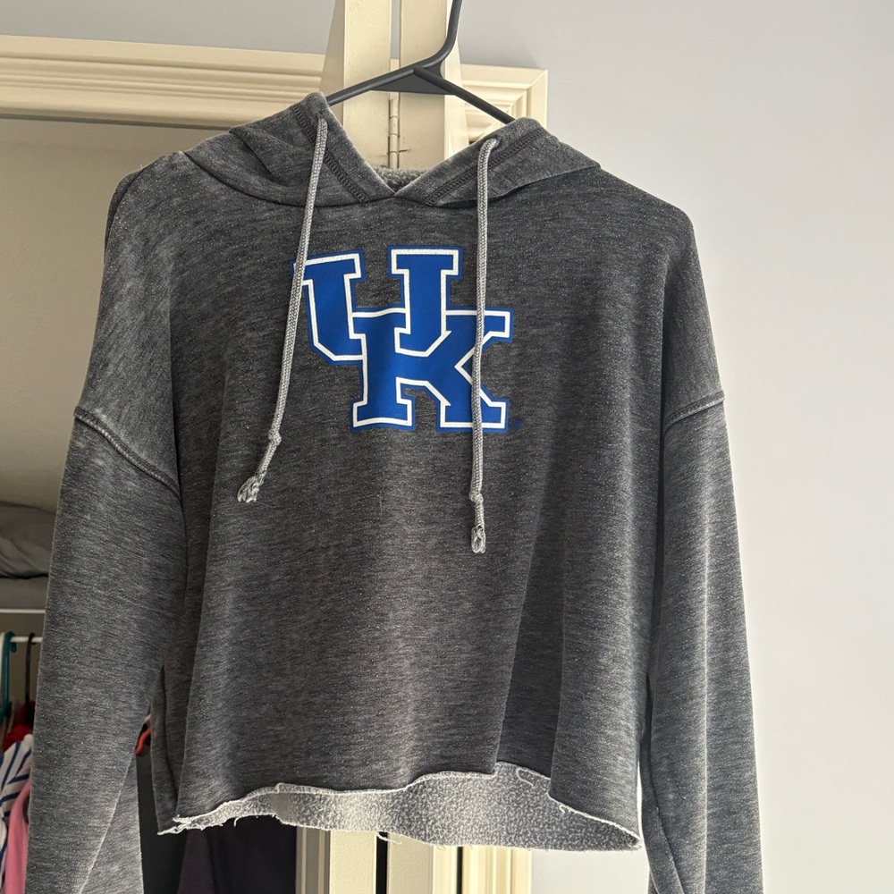 Gray UK Logo Hoodie